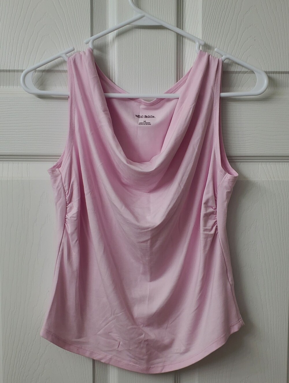 Wild Fable Women's Cowl Neck Tank Top With Side Ruch Detail Size  M